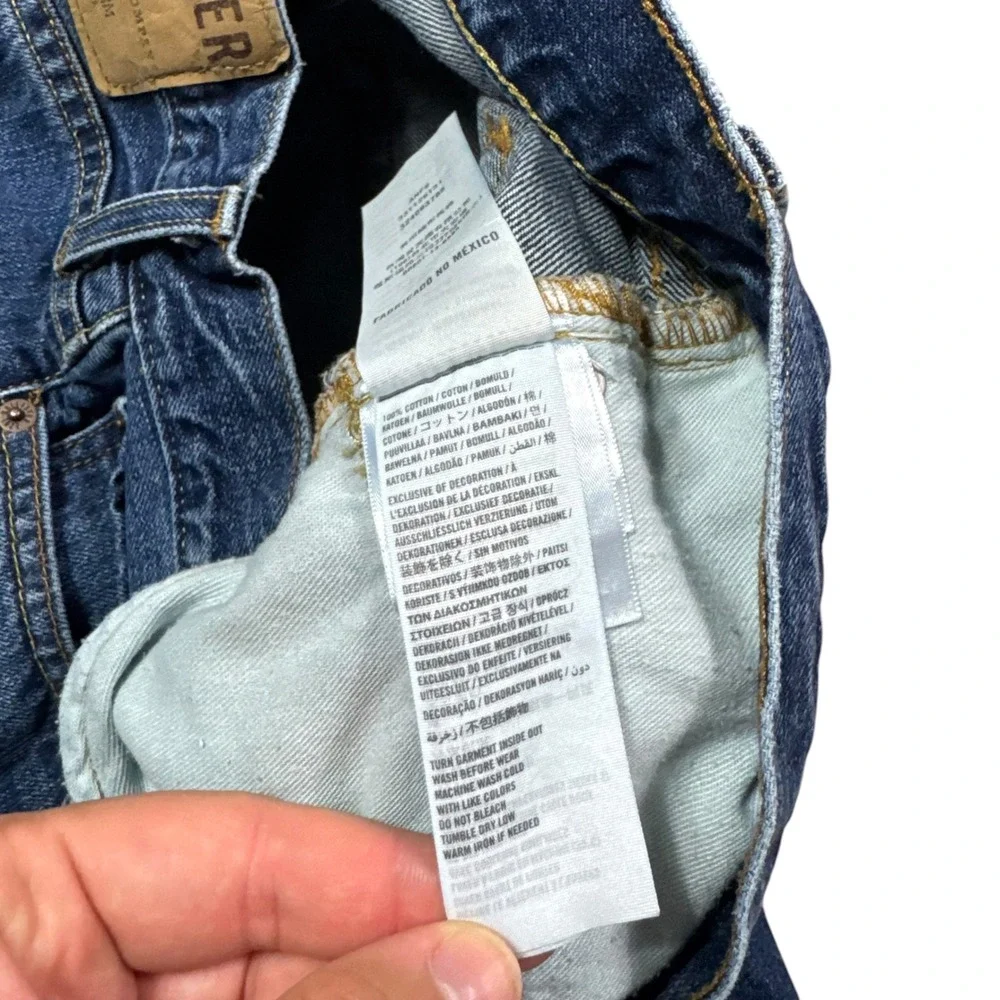 Hollister Button Fly Straight Leg Cotton Jeans Men's 30x32 (Fits 30x31 5/8)